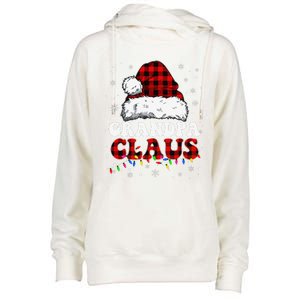 Grandpa Claus Funny Santa Claus Matching Family Pajamas Womens Funnel Neck Pullover Hood