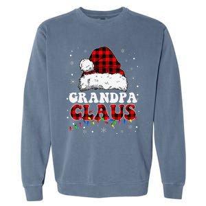 Grandpa Claus Funny Santa Claus Matching Family Pajamas Garment-Dyed Sweatshirt