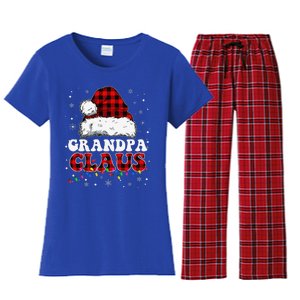 Grandpa Claus Funny Santa Claus Matching Family Pajamas Women's Flannel Pajama Set