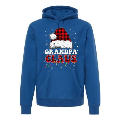 Grandpa Claus Funny Santa Claus Matching Family Pajamas Premium Hoodie