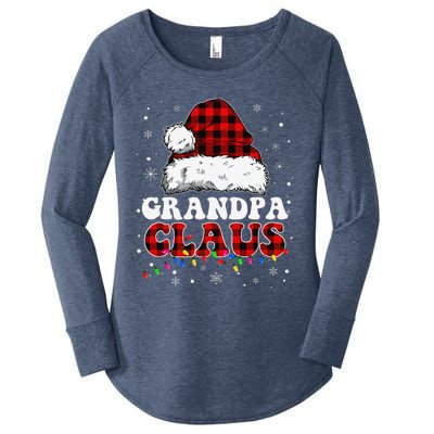 Grandpa Claus Funny Santa Claus Matching Family Pajamas Women's Perfect Tri Tunic Long Sleeve Shirt