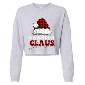 Grandpa Claus Funny Santa Claus Matching Family Pajamas Cropped Pullover Crew