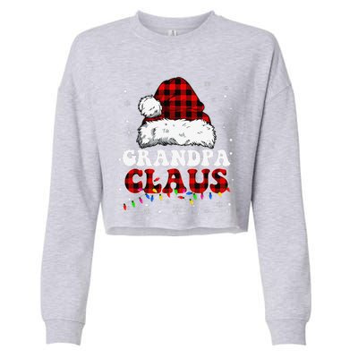 Grandpa Claus Funny Santa Claus Matching Family Pajamas Cropped Pullover Crew