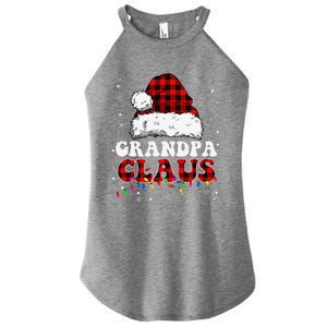 Grandpa Claus Funny Santa Claus Matching Family Pajamas Women's Perfect Tri Rocker Tank