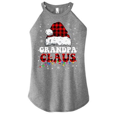 Grandpa Claus Funny Santa Claus Matching Family Pajamas Women's Perfect Tri Rocker Tank