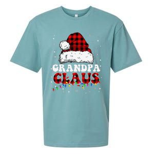 Grandpa Claus Funny Santa Claus Matching Family Pajamas Sueded Cloud Jersey T-Shirt