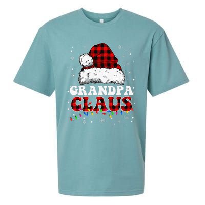 Grandpa Claus Funny Santa Claus Matching Family Pajamas Sueded Cloud Jersey T-Shirt