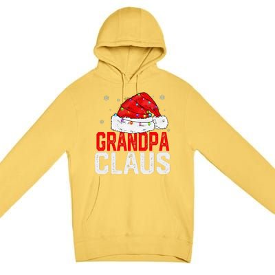 Grandpa Claus Funny Xmas Family Matching Grandpa Christmas Gift Premium Pullover Hoodie