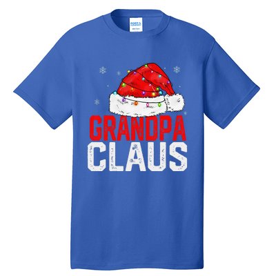 Grandpa Claus Funny Xmas Family Matching Grandpa Christmas Gift Tall T-Shirt