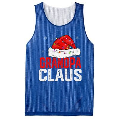 Grandpa Claus Funny Xmas Family Matching Grandpa Christmas Gift Mesh Reversible Basketball Jersey Tank