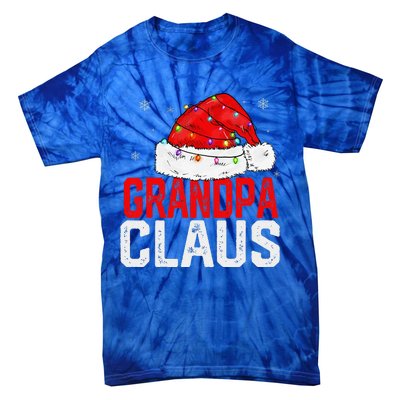 Grandpa Claus Funny Xmas Family Matching Grandpa Christmas Gift Tie-Dye T-Shirt