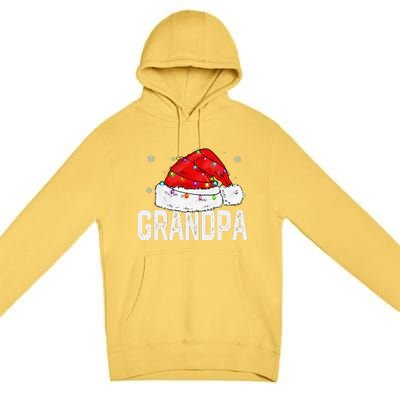 Grandpa Claus Funny Xmas Family Matching Grandpa Christmas Premium Pullover Hoodie