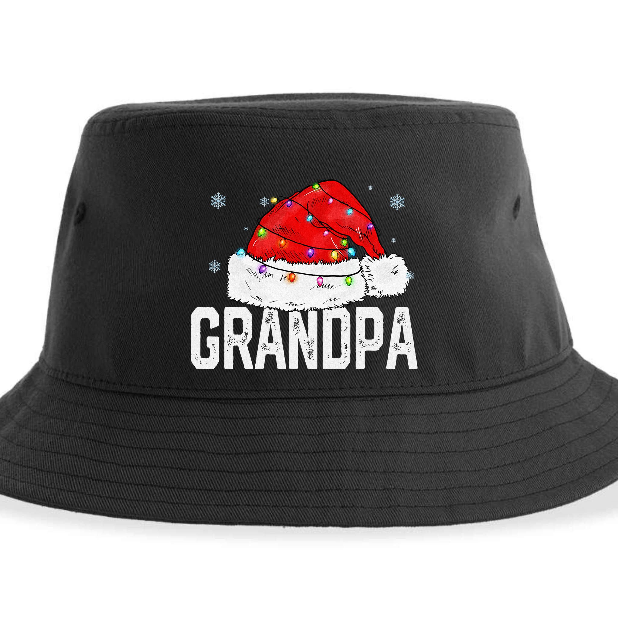 Grandpa Claus Funny Xmas Family Matching Grandpa Christmas Sustainable Bucket Hat