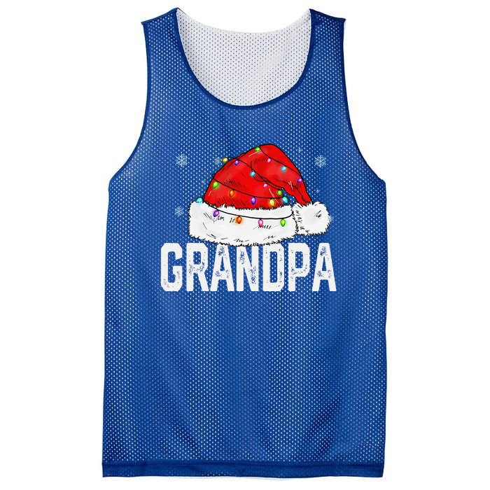 Grandpa Claus Funny Xmas Family Matching Grandpa Christmas Mesh Reversible Basketball Jersey Tank