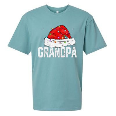 Grandpa Claus Funny Xmas Family Matching Grandpa Christmas Sueded Cloud Jersey T-Shirt