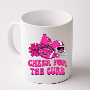 Groovy Cheer For The Cure Football Breast Cancer Support Gift Coffee Mug