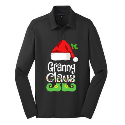 Granny Claus Family Matching Grandma Claus Pajama Merry Xmas Gift Silk Touch Performance Long Sleeve Polo