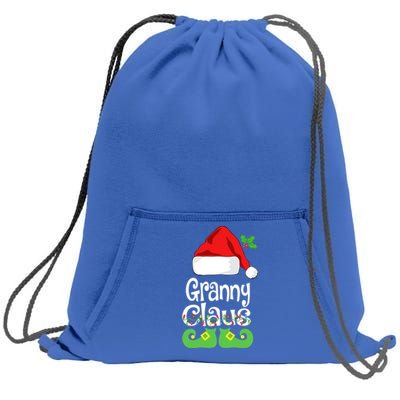 Granny Claus Family Matching Grandma Claus Pajama Merry Xmas Gift Sweatshirt Cinch Pack Bag