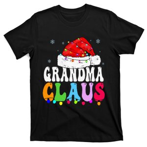 Grandma Claus Funny Xmas Family Matching Grandma Christmas T-Shirt