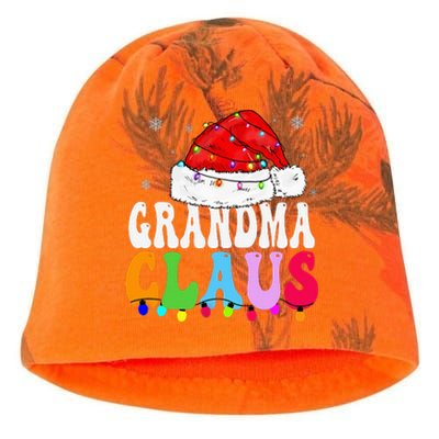 Grandma Claus Funny Xmas Family Matching Grandma Christmas Kati - Camo Knit Beanie