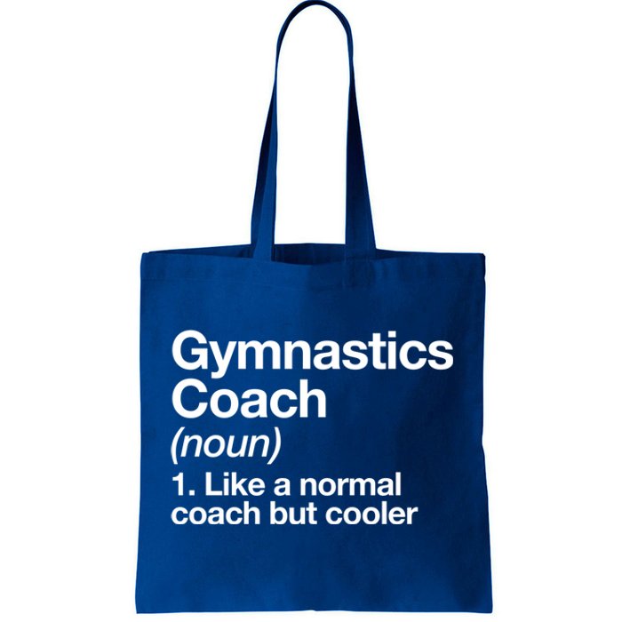 Gymnastics Coach Funny Sports Definition Trainer Instructor Cute Gift Tote Bag