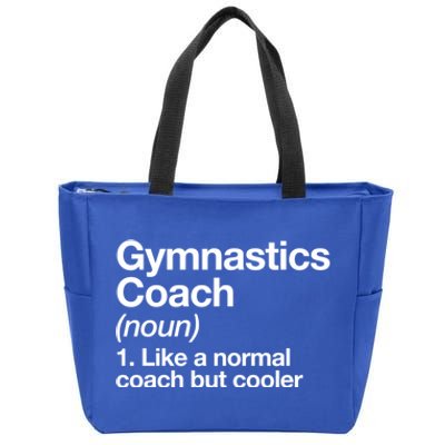 Gymnastics Coach Funny Sports Definition Trainer Instructor Cute Gift Zip Tote Bag