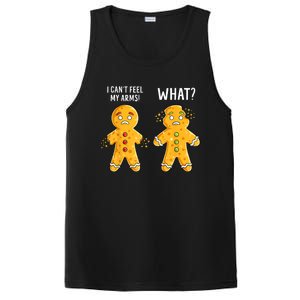 Gingerbread Christmas Funny Xmas Cookie I CanT Feel My Arms PosiCharge Competitor Tank