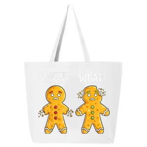 Gingerbread Christmas Funny Xmas Cookie I CanT Feel My Arms 25L Jumbo Tote