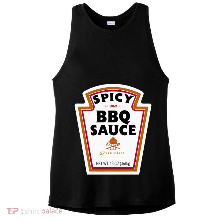 Group Condiments Funny Diy Halloween Costume Bbq Sauce Ladies PosiCharge Tri-Blend Wicking Tank