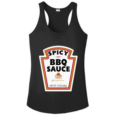 Group Condiments Funny Diy Halloween Costume Bbq Sauce Ladies PosiCharge Competitor Racerback Tank