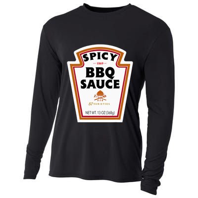 Group Condiments Funny Diy Halloween Costume Bbq Sauce Cooling Performance Long Sleeve Crew