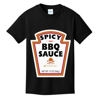 Group Condiments Funny Diy Halloween Costume Bbq Sauce Kids T-Shirt
