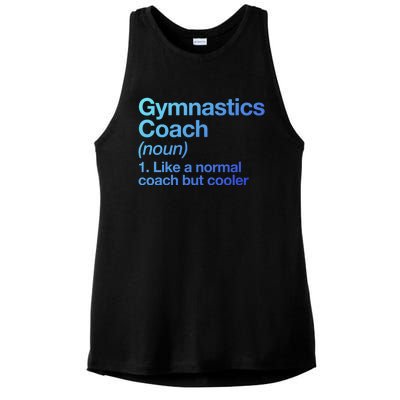 Gymnastics Coach Funny Sports Definition Trainer Instructor Cute Gift Ladies PosiCharge Tri-Blend Wicking Tank