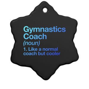 Gymnastics Coach Funny Sports Definition Trainer Instructor Cute Gift Ceramic Star Ornament