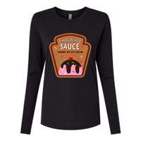 Group Condiments Funny Diy Halloween Costume Chocolate Sauce Womens Cotton Relaxed Long Sleeve T-Shirt