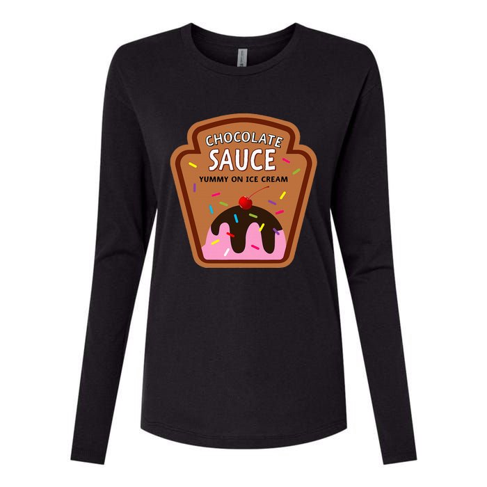 Group Condiments Funny Diy Halloween Costume Chocolate Sauce Womens Cotton Relaxed Long Sleeve T-Shirt