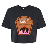 Group Condiments Funny Diy Halloween Costume Chocolate Sauce Bella+Canvas Jersey Crop Tee