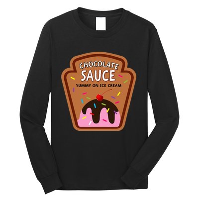 Group Condiments Funny Diy Halloween Costume Chocolate Sauce Long Sleeve Shirt