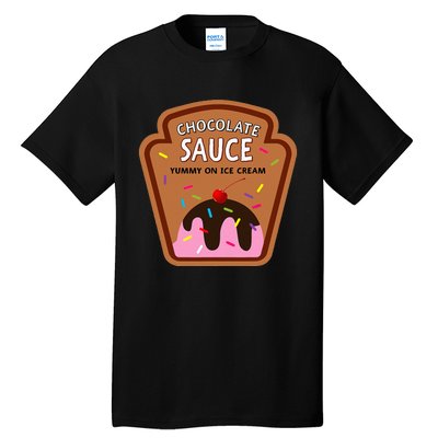 Group Condiments Funny Diy Halloween Costume Chocolate Sauce Tall T-Shirt