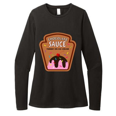 Group Condiments Funny Diy Halloween Costume Chocolate Sauce Womens CVC Long Sleeve Shirt