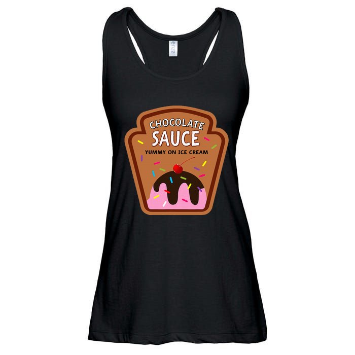 Group Condiments Funny Diy Halloween Costume Chocolate Sauce Ladies Essential Flowy Tank