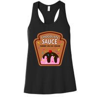 Group Condiments Funny Diy Halloween Costume Chocolate Sauce Women's Racerback Tank