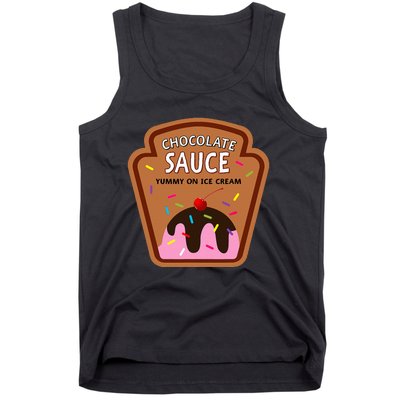 Group Condiments Funny Diy Halloween Costume Chocolate Sauce Tank Top