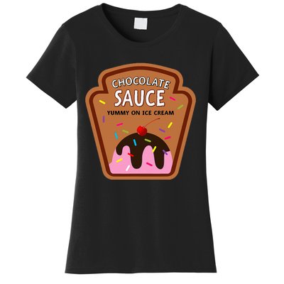 Group Condiments Funny Diy Halloween Costume Chocolate Sauce Women's T-Shirt