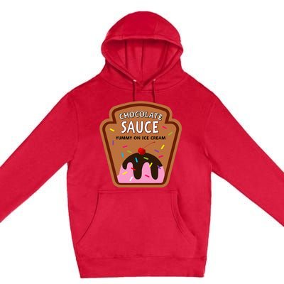 Group Condiments Funny Diy Halloween Costume Chocolate Sauce Premium Pullover Hoodie