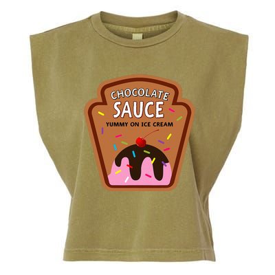 Group Condiments Funny Diy Halloween Costume Chocolate Sauce Garment-Dyed Women's Muscle Tee