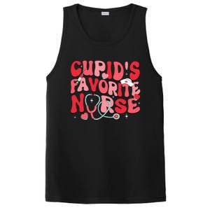 Groovy Cupids Favorite Nurse Valentines Day Nurse Life PosiCharge Competitor Tank