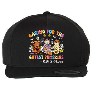 Groovy Caring For The Cutest Pumpkins Nicu Nurse Halloween Wool Snapback Cap