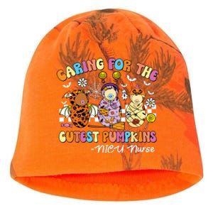 Groovy Caring For The Cutest Pumpkins Nicu Nurse Halloween Kati - Camo Knit Beanie