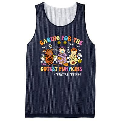 Groovy Caring For The Cutest Pumpkins Nicu Nurse Halloween Mesh Reversible Basketball Jersey Tank